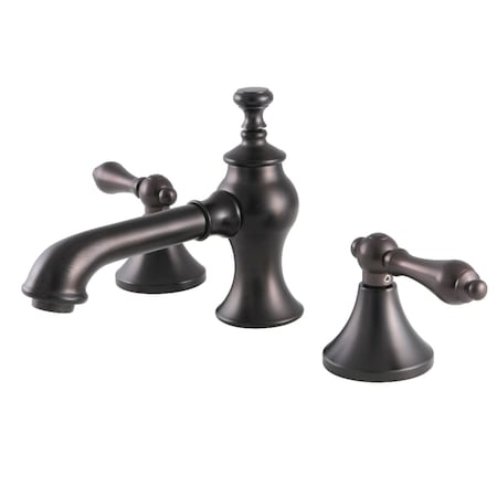 Kingston Brass KC7065AL Vintage 8" Widespread Bathroom Faucet, Oil Rubbed Bronze KC7065AL